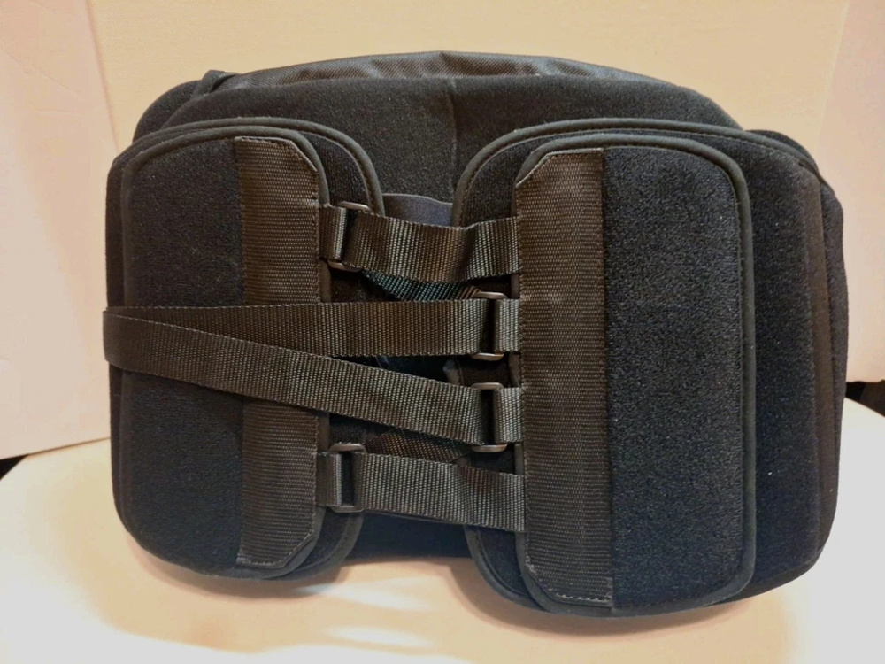 Optima Back Support Belt Adjustable Lumbar Brace Black One Size Access2